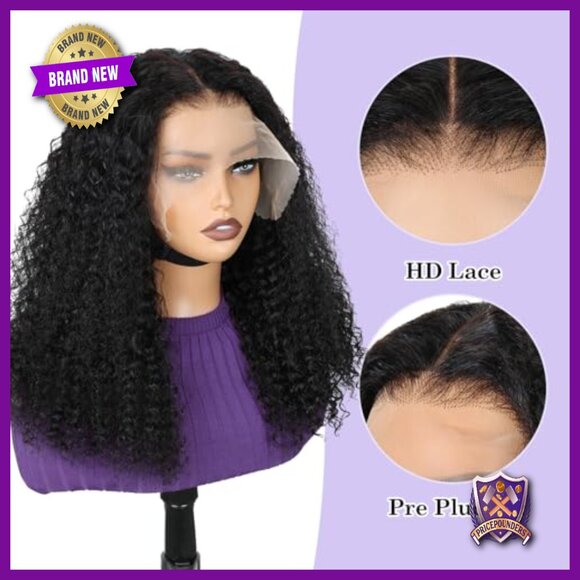 13x6 Kinky Curly Lace Front Wig 20 Inch Human Hair Pre Plucked main image 4